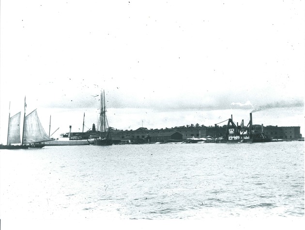 Fort from ocean view