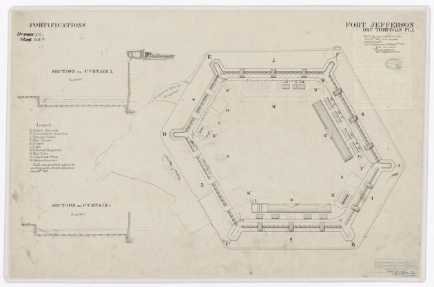 Cross Section of Officers Building - 