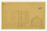 Plans and Sections of Officers Quarters and Kitchens