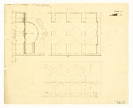 Plans and Sections of Officers Quarters and Kitchens