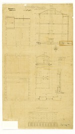 Front Elevation of Officers Quarters and First Story