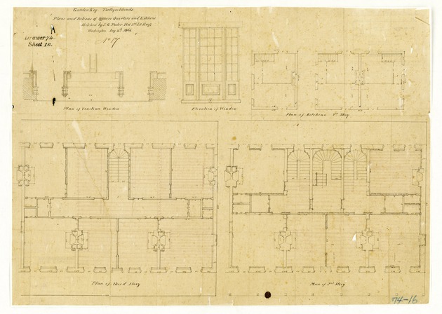 Plans of Windows of Officers Quarters