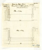 Plans and Sections of Scrap wall and Cisterns