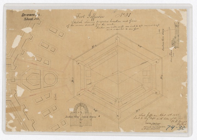 Sketch of proposed wharf