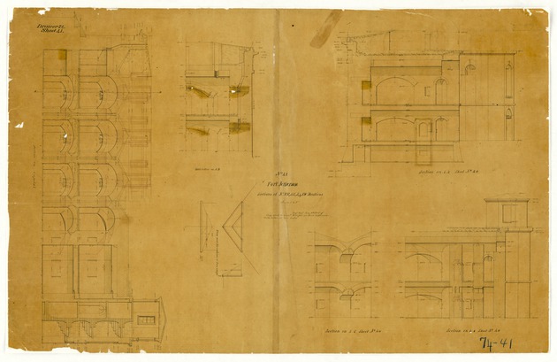 Sections and Elevations of Casemates