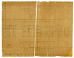 Plans, Sections, and Elevations of Gun Embrasures in Lower Tier