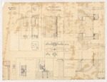 Sketch of Iron Clasps, Rods and Plates for Breast-high Slopes