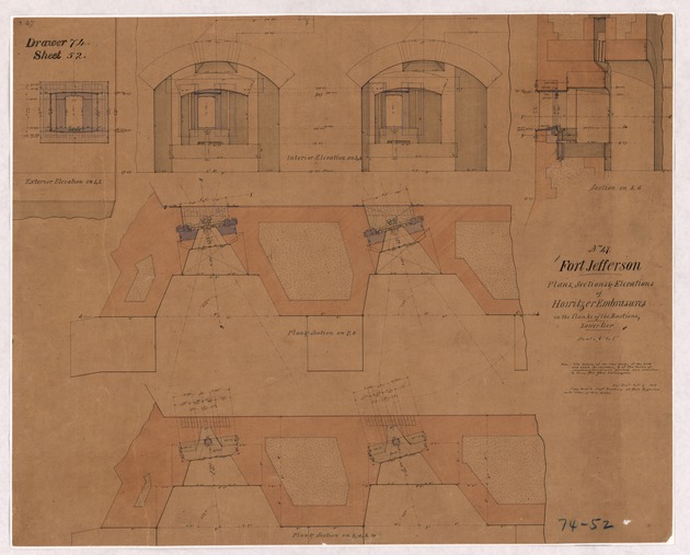 Suggested Plan and Section of Proposed Wharf