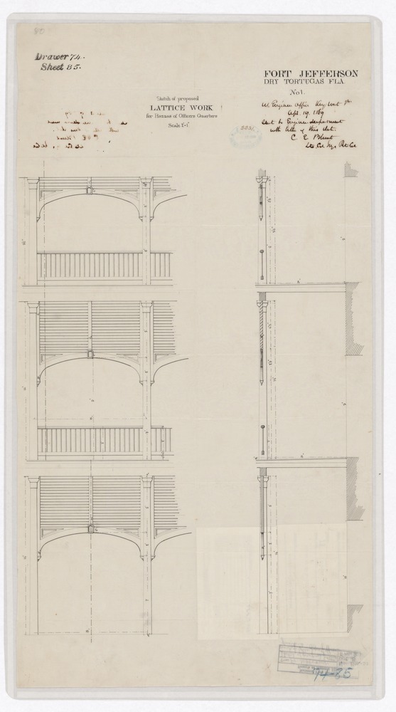 Fort Jefferson armament plan