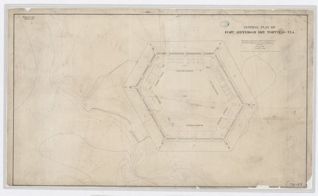 General Plan of Fort Jefferson, Dry Tortugas