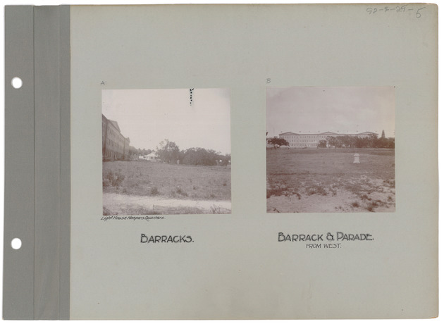 Barracks and Parade Ground from the West