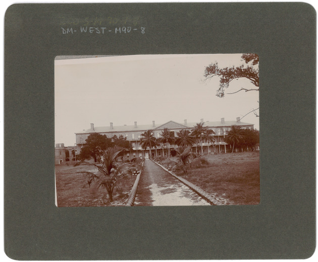 Fort Jefferson barracks from grounds