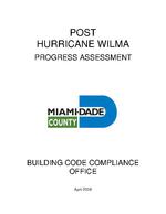 Post Hurricane Wilma progress assessment