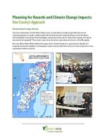 Planning for hazards and climate change impacts : One county's approach