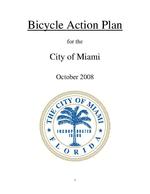 [2008-10] Bicycle action plan for the City of Miami