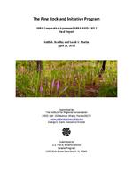 The Pine Rockland initiative program, ARRA Cooperative agreement ARRA-R4FD-RJ012, Final report