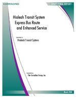 Hialeah transit system express bus route and enhanced service