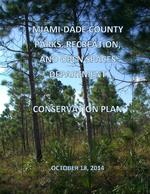 [2014-10-18] Miami-Dade County Parks, Recreation and Open Spaces Department : Conservation plan