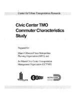 Civic Center TMO commuter characteristics study