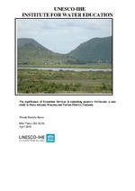The significance of ecosystem services in sustaining people's livelihoods; a casestudy in Mara wetland, musoma and tarime district, Tanzania