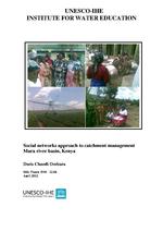 Social networks approach to catchment management Mara River basin, Kenya
