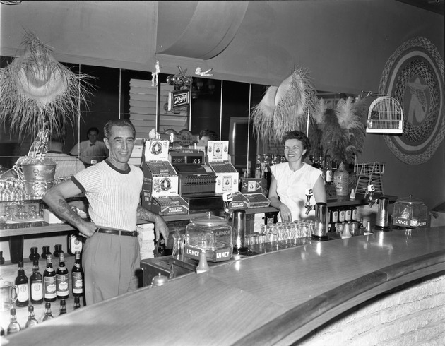Louis and Claire Romano at their Fiesta Bar and Restaurant