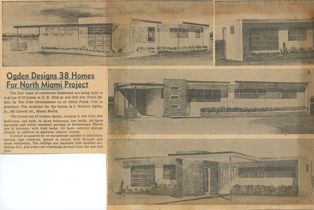Ogden Designs 38 Homes For North Miami Project - 