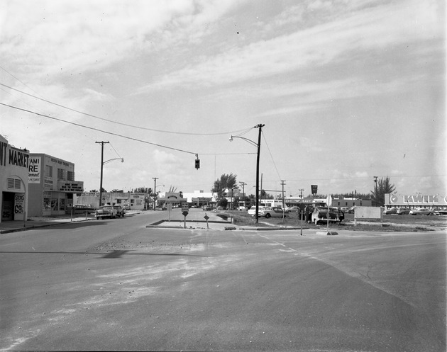 W. Dixie Highway and 127th St. looking south at North Miami Theatre