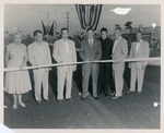 North Miami city officers cut ribbon to open 1957 parade