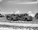 [1952-08-04] Fire trucks engines 2 and 3 for sanitation and mosquito control