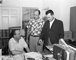 [1951-11-12] North Miami Chamber of Commerce official speaks with visitors