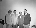 [1951-11-12] North Miami Chamber of Commerce official posing with visitors