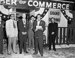 Mayor Ludick speaks at the grand opening of Chamber of Commerce Building