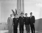 [1965-05-30] Army officers pose in front of New Veterans Memorial