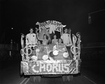 [1956-11-16] North Miami High School homecoming parade - Rhapsody of Love float