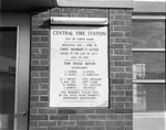 North Miami Central Fire Station dedication plaque