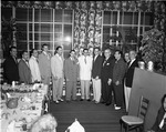 City Hall officials pose for a picture at a social event