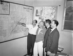 [1951-10-23] Council members viewing North Miami electoral district map