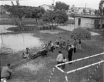 [1959-01-08] Large scale model train donated by the Police Benevolent Association for the North Miami Recreation Dept.