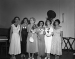 Group of ladies at the 1952 Optimist Club gala