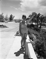 Young girl in bathing suit