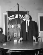 [1951-12-26] Alto L. Adams addressing an audience at a North Miami Democratic Club event