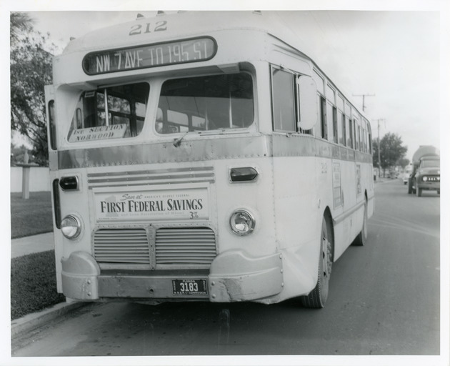 Public transportation bus NW 7 Ave to 195 St.