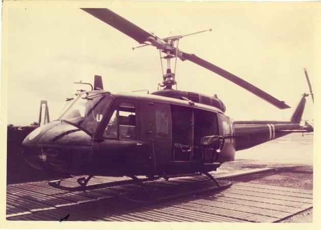 11th Combat Aviation Battalion command helicopter - Front