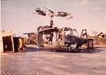 Demolished helicopter, 71st AHC