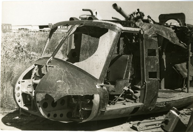 Remains of VNAF helicopter - 