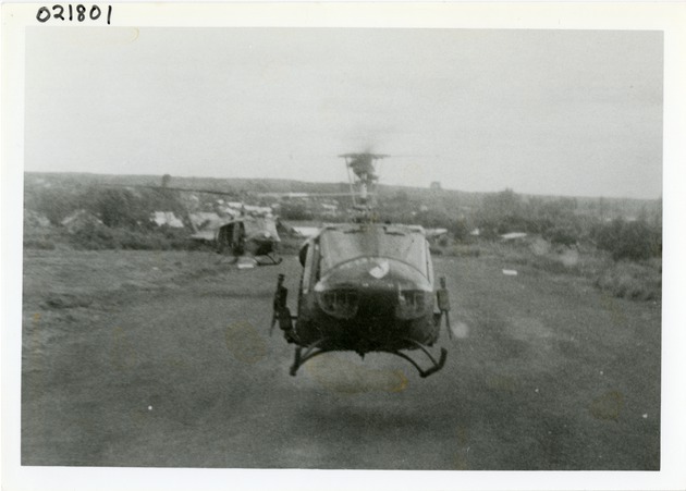 UH-1H helicopter takeoff