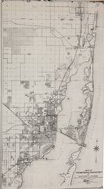 Map of the metropolitan district of Dade County, Florida complied from records of government and private surveys
