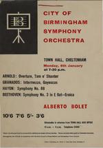City of Birmingham Symphony Orchestra poster