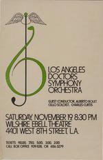 Los Angeles Doctors Symphony Orchestra concert poster